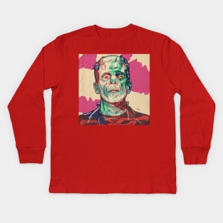 Frankenstein Kids Long Sleeve T-Shirt